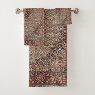 Teppich aus Vintag-persisch-türkischem Orientalisc Badhandtuch Set