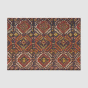 Teppich-Design in warmen Farben Seidenpapier