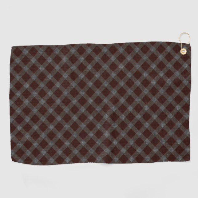 'Teppich' rotes Schach mit Quertratan mit groben T Golfhandtuch (Horizontal)