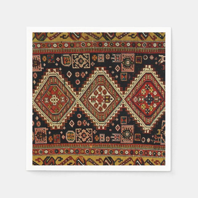 Teppichdesign in Kabristan Serviette (Vorderseite)