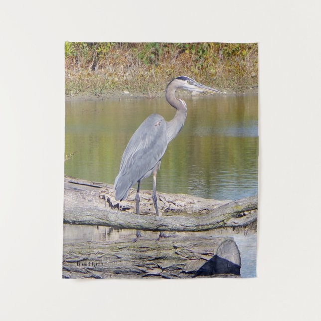 Teppiche aus Blauheron Wandteppich (Vorderseite)