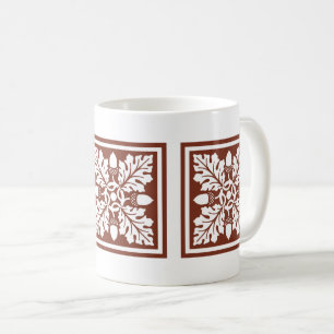 Teppiche aus Kupfer und Leaf-Tile-Tasse Kaffeetasse