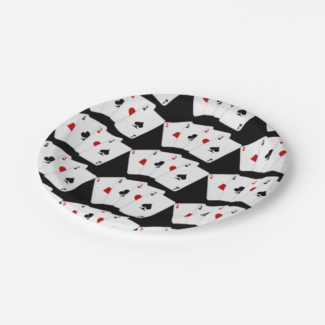 Teppiche Kartenöfen Party Pappteller (Schrägansicht)