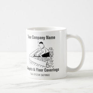 Teppiche und Fußbodenbeläge Cartoon Kaffeetasse