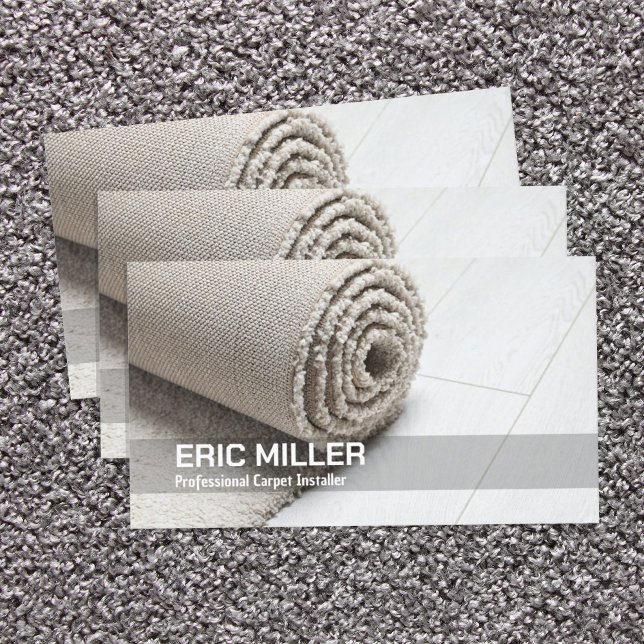 Teppichinstallation Visitenkarte (Carpet Installer Visiting Cards)