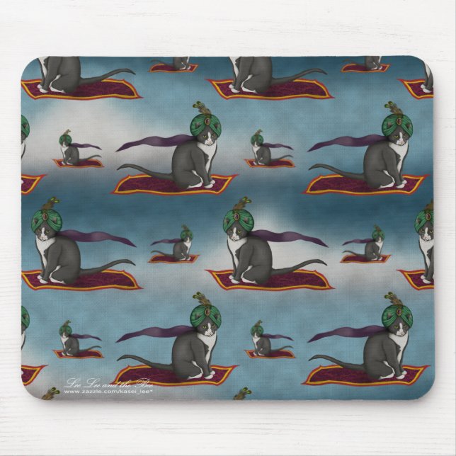 Teppichkat, gemusterte Mousepad (Vorne)