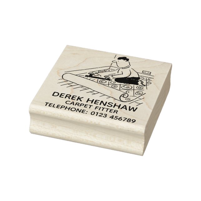 Teppichmatter mit Teppichboden Gummistempel (Stempel)