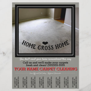 Teppichreinigung Boden Individualisierte Werbung Flyer
