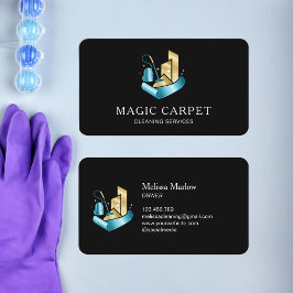 Teppichreinigung und Bodenreinigung beruflich Visitenkarte