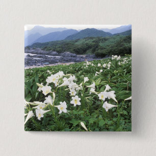 Teppo Juri (Lily), Jakushima, Kagoshima, Japan Button