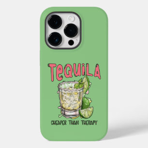 Tequila billiger als Therapie Funny Tequila Mexika Case-Mate iPhone 14 Pro Hülle