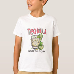 Tequila billiger als Therapie Funny Tequila Mexika T-Shirt