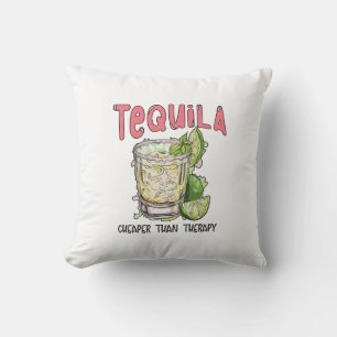 Tequila billiger als Therapie Lustiges Tequila Mex Kissen