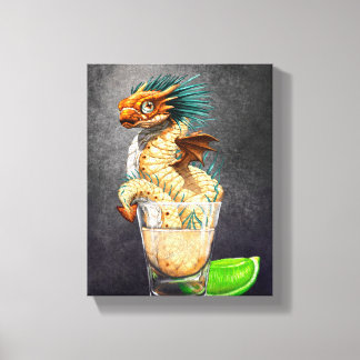 Tequila Dragon 8x10 Canvas Print Leinwanddruck