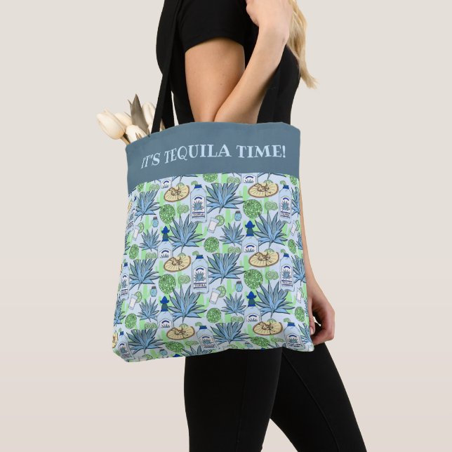 Tequila Drinker Blue Agave Cactus Gemustert Tasche (Von Nahem)