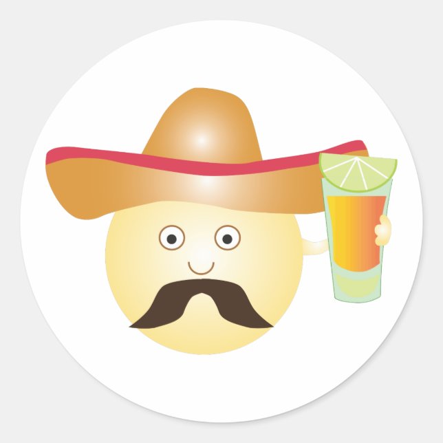 Tequila Emoji Stickers (Vorderseite)