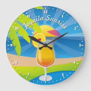 Tequila Große Wanduhr