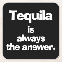 Tequila ist immer die Antwort Schwarz