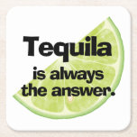 Tequila ist immer die Antwort und Limon Rechteckiger Pappuntersetzer<br><div class="desc">Ein Stück Limon und die Worte Tequila ist immer die Antwort sind auf diesen Untersetzer gedruckt. Spaß für Vatertag,  Bachelor oder Junggeselinnen-Abschied,  Hauswärmespende,  Bar,  Trauzeuge Geschenk,  Brautmädchen Geschenk Idee,  Trauzeuge Geschenk Gastgeschenke und mehr. PASSENDE Artikel in unserem Geschäft.</div>