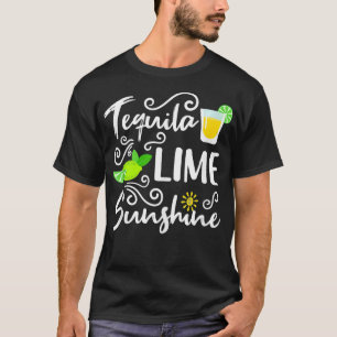 Tequila Limon und Sunshine Funny Summer Beach Vaca T-Shirt