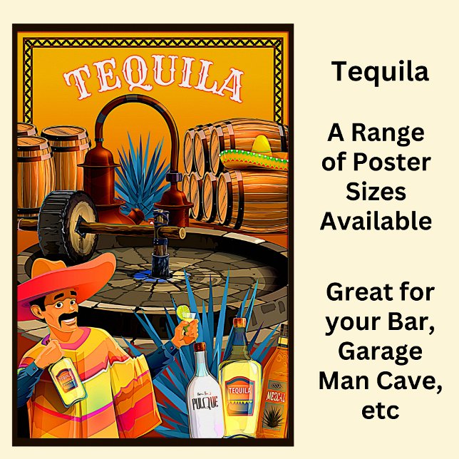 Tequila - Mexican Blue Agava Poster (Von Creator hochgeladen)