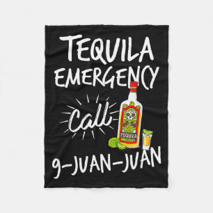 Tequila Notfall Anruf 9 Juan Juan - Lustiger Tequi Fleecedecke