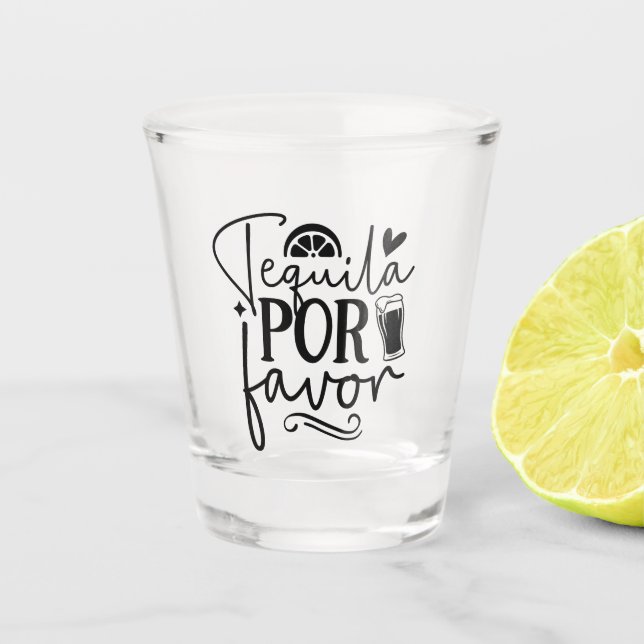 Tequila Por Favor  Schnapsglas (Vorderseite)