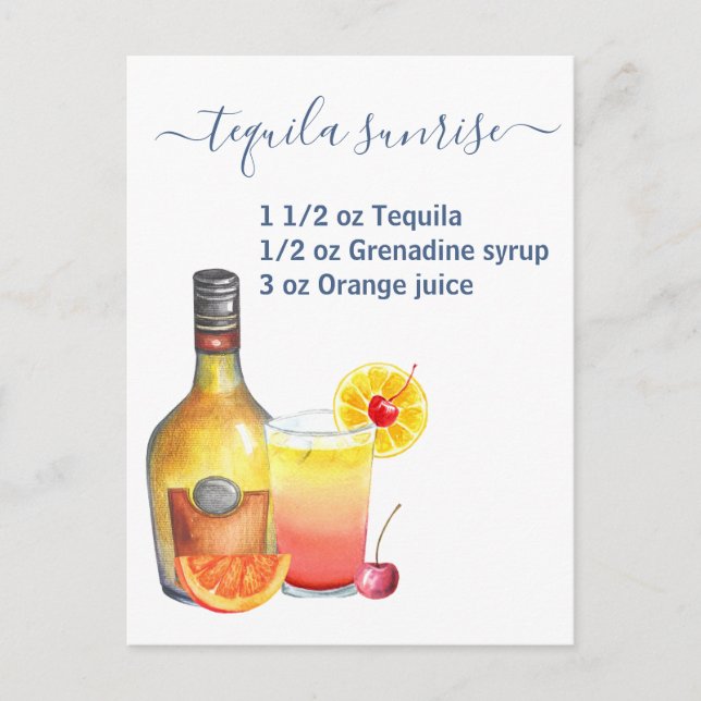 Tequila Postkarte (Vorderseite)