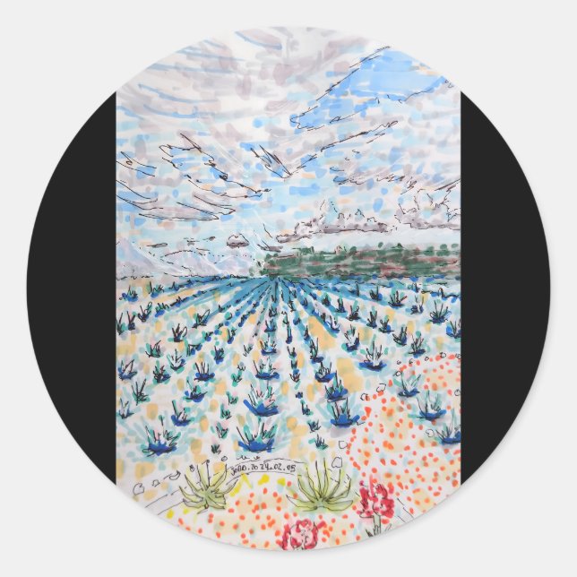 Tequila Runder Aufkleber (Vorderseite)