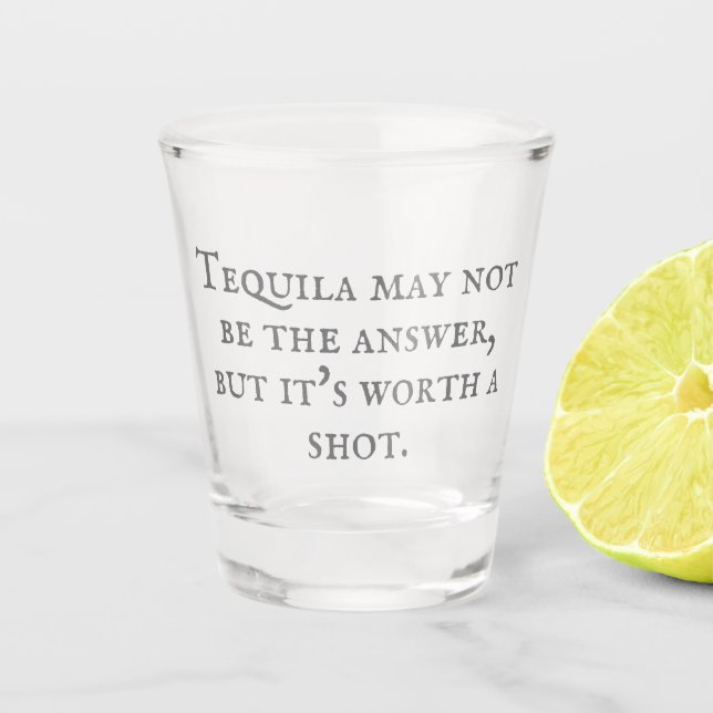 Tequila sarcastique Citation Verre de tir (Devant)