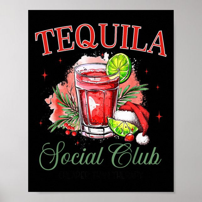 Tequila Social Club Tequila Tail Club Drinking Chr Poster (Vorne)