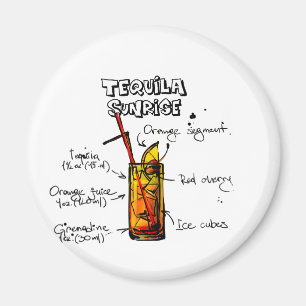 Tequila-Sonnenaufgang-Cocktail-Rezept Magnet