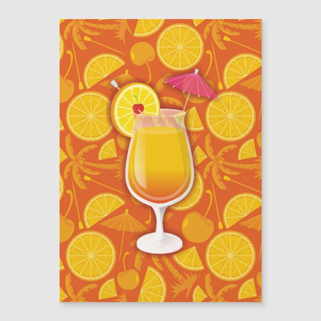 Tequila-Sonnenaufgang Magnetkarte (Vorderseite)