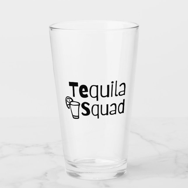 Tequila Squad  Glas (Vorderseite)