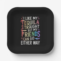 Tequila Straight Friends gehen entweder zu Funny L