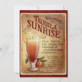 Tequila Sunrise Cocktail Party Einladung