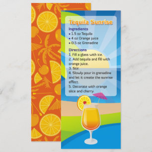 Téquila Sunrise Cocktail Recette Invitation