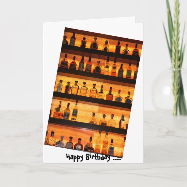 Tequila Sunrise Geburtstagskarte Karte (Vorderseite)