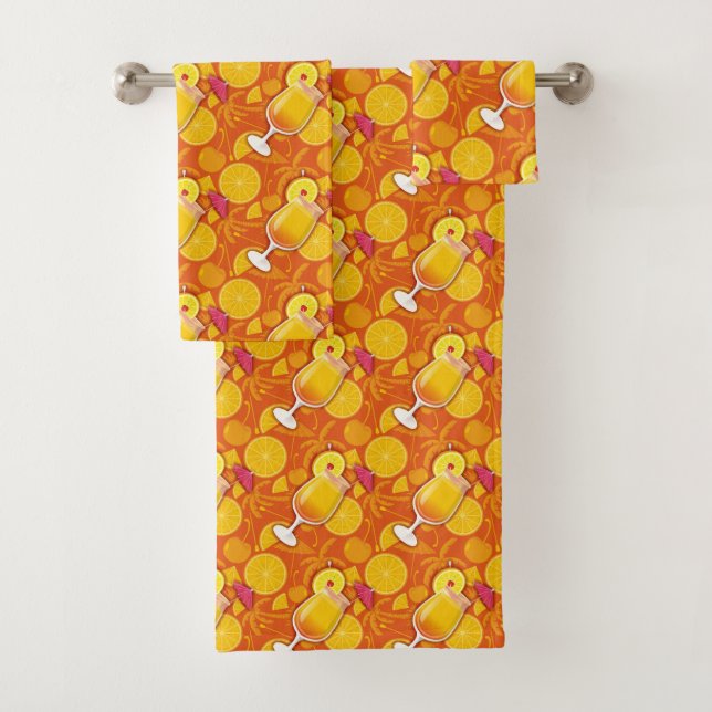 Tequila Sunrise Muster Badhandtuch Set (Insitu)