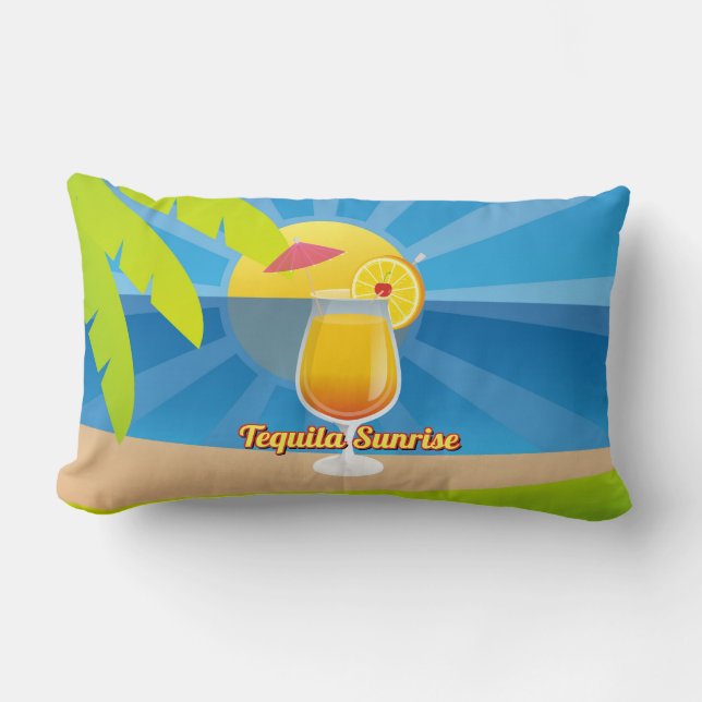 Tequila Sunrise Recipe Lendenkissen (Vorderseite)