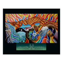 'Tequila Sunset'-Glossy-Poster