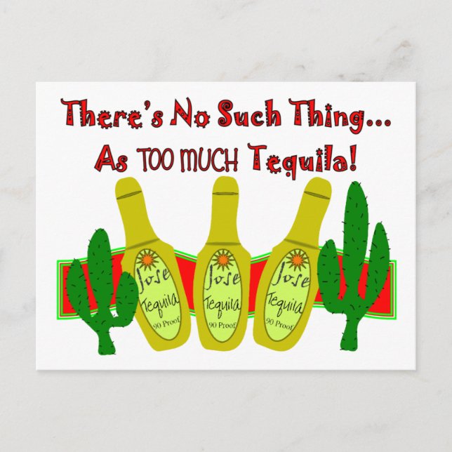 Tequila T - Shirt und Geschenke Postkarte (Vorderseite)