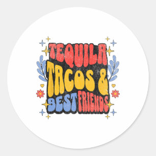 Tequila Tacos Highlights Runder Aufkleber