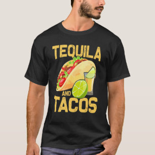 Tequila und Tacos mexikanische Küche Getränk Fiest T-Shirt
