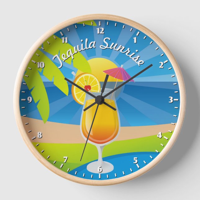 Tequila Wanduhr (Vorderseite)