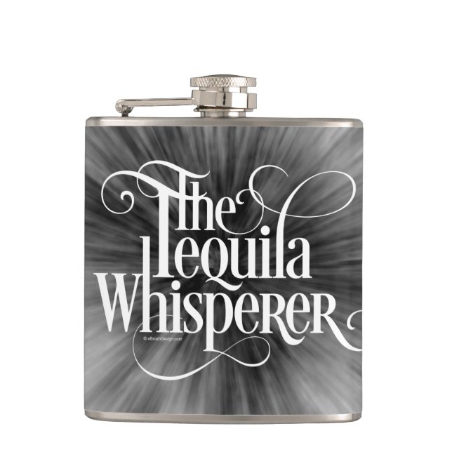 Tequila Whisperer Flasche Flachmann (Vorderseite)