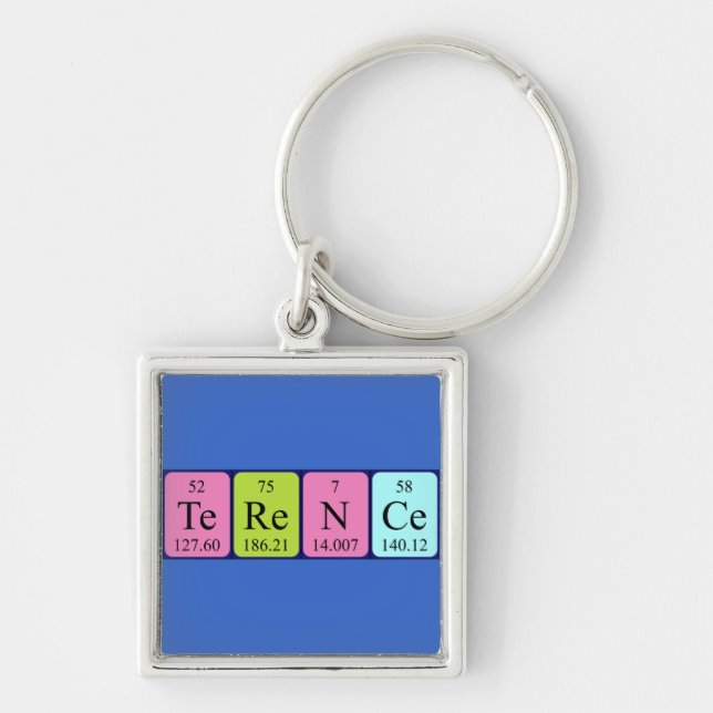Terence Periodenname Schlüsselring Schlüsselanhänger (Vorne)