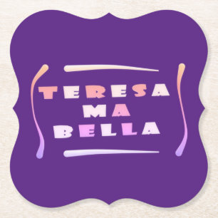 Teresa Bella aus ihren gemischten Farben Card Untersetzer