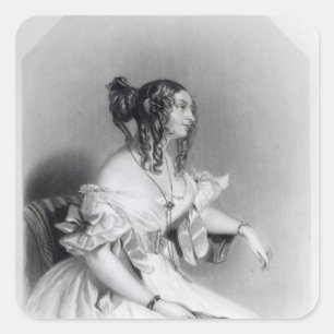 Teresa, Contessa Guiccioli Quadratischer Aufkleber