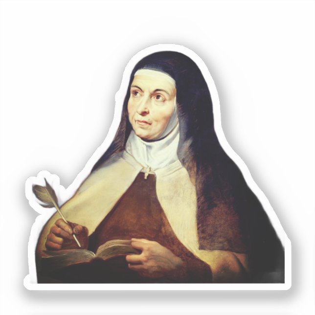 Teresa von Ávila von Rubens Aufkleber (Vorderseite)